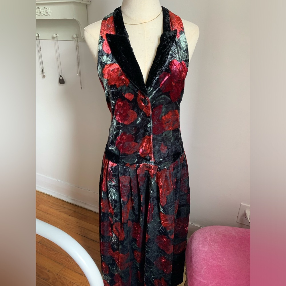 Vintage Halter Maxi Sundress